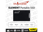 Exascend Element Portable Magnetic SSD with USB 3.2 Type-C Interface (2TB, Black)